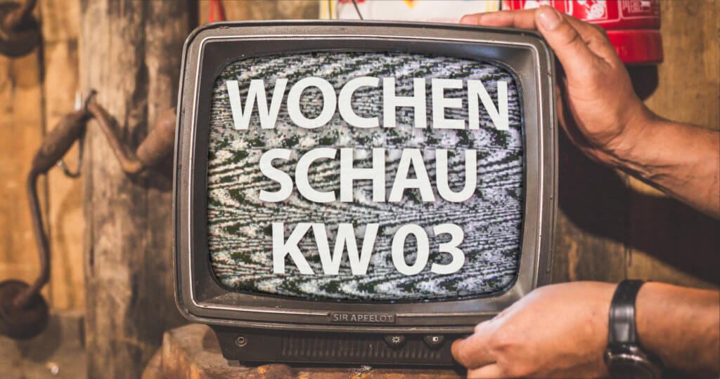 In der Sir Apfelot Wochenschau zur Kalenderwoche 3 in 2020 gibt's u. a. folgende Themen: Bug auf Facebook-Seiten, Austauschprogramm für iPhone-Zubehör, Samsung Galaxy S20+ 5G Leak, Arbeitsspeicher des iPhone 12, Gaming-News und mehr.