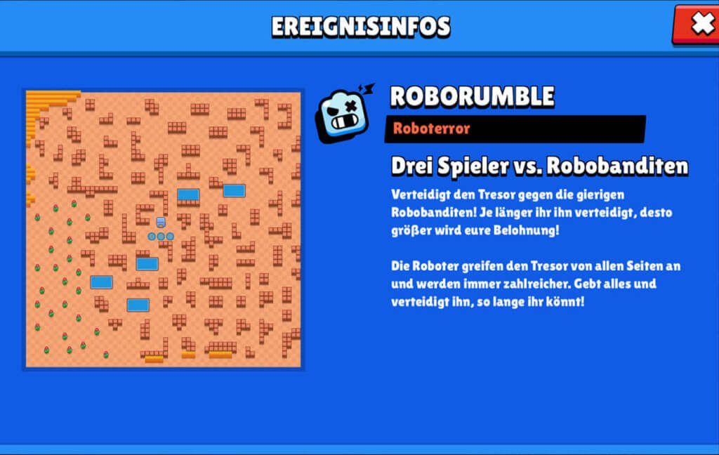 Robo Rumble ist ein Sonderspiel, bei dem man zu Dritt einen Tresor in der Mitte verteidigen muss. Von allen Rändern kommen dabei computergesteuerte Roboter gelaufen, die den Tresor kaputt machen möchten.