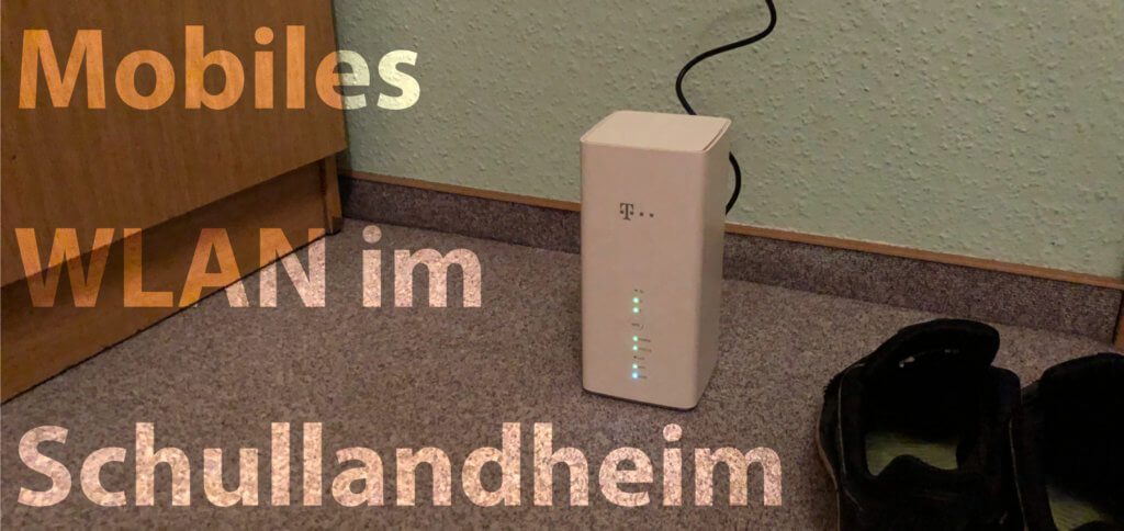 Telekom Speedbox LTE IV unterwegs genutzt: Im Schullandheim einfach in die Steckdose gesteckt und trotz direkter Nähe zum ausländischen Netz eine stabile Verbindung gehabt.