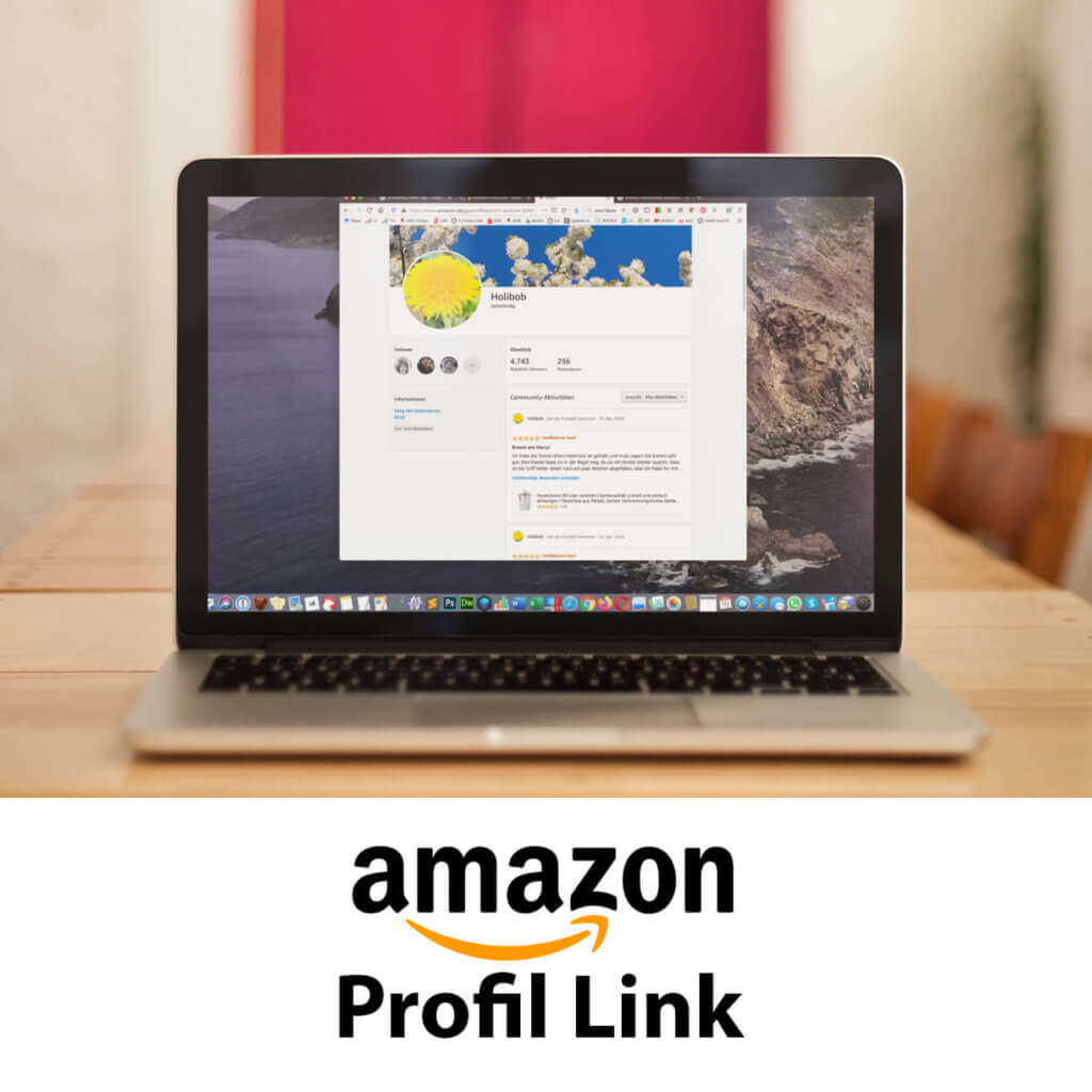 Foto Amazon Profil Link kopieren oder anklicken