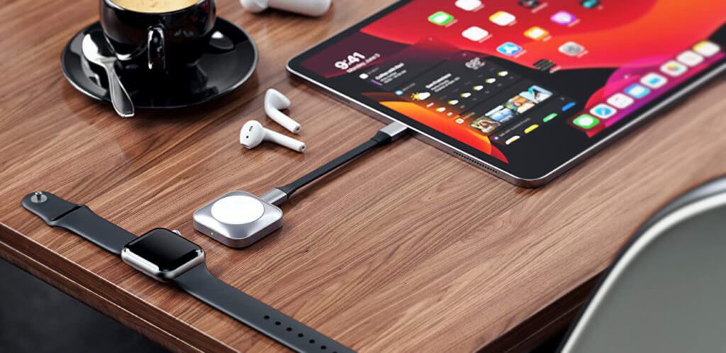 Satechi bietet als Zubehör für das Magnetic Charging Dock eine USB-C-Verlängerung, durch die die gefährliche Hebenwirkung auf den USB-C-Port minimiert wird (Foto: Satechi).