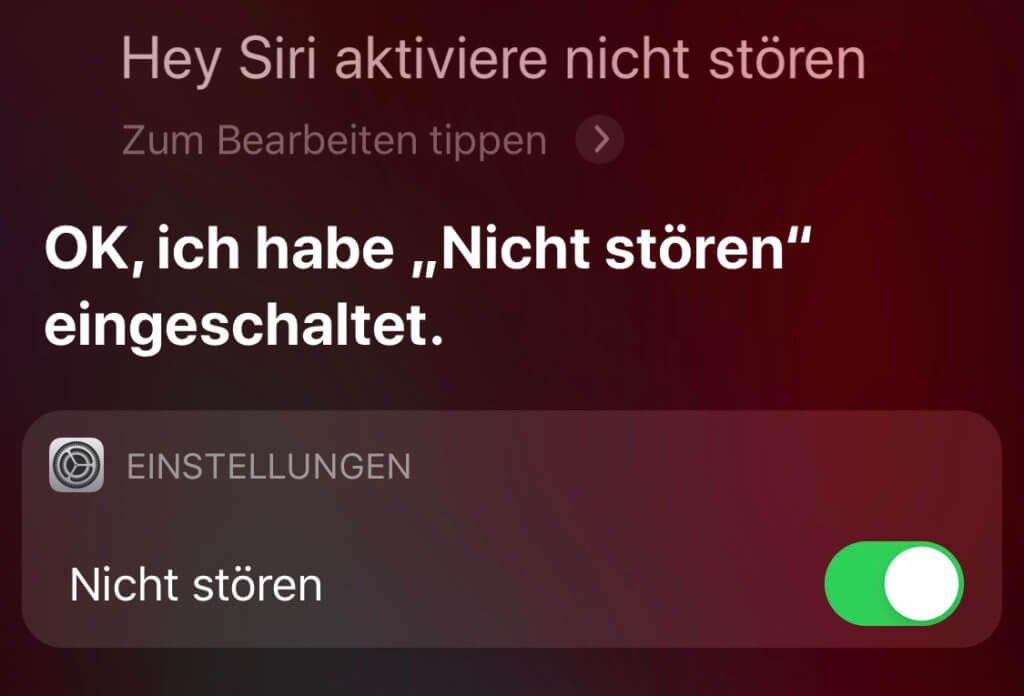 iPhone-Funktion "Nicht stören" aktivieren – das geht ganz leicht per Siri.