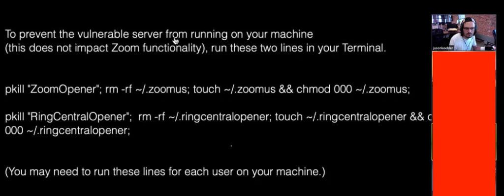 Im Internet gibt es Tipps, wie man den Zoom Webserver deaktiviert, der eines der Hauptprobleme war. Mittlerweile hat Apple selbst mit einem Sicherheitsupdate den Zoom-Webserver bei allen Mac-Usern abgeschaltet.