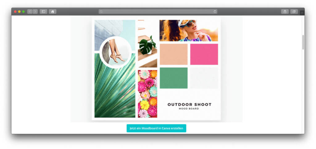 Mit Canva könnt ihr ohne eine App direkt im Webbrowser verschiedene Design-Projekte realisieren. Auch Moodboards! Pinterest 2020