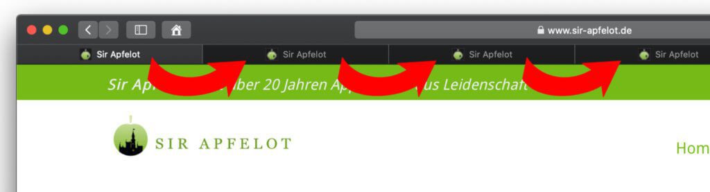 In Safari, Firefox, Chrome, Photoshop, Affinity Photo und so weiter von Tab zu Tab springen per Shortcut: Hier findet ihr die Anleitung dazu.