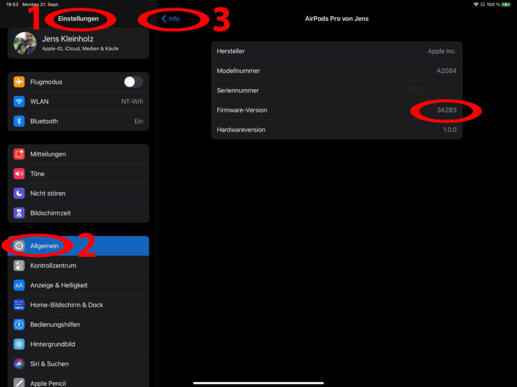 Firmware der AirPods Pro prüfen: So geht's!