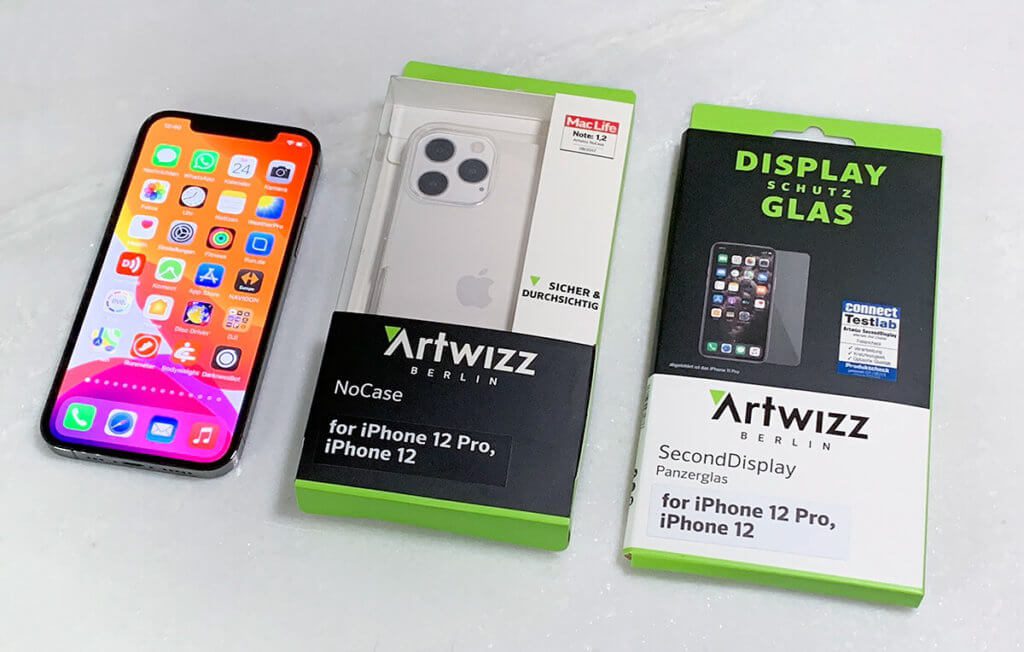 Diesmal im Test: Die NoCase Hülle und der Displayschutz SecondDisplay von Artwizz (Fotos: Sir Apfelot).