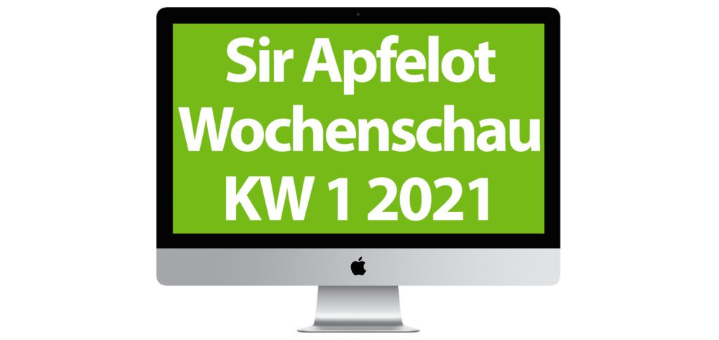 In der Sir Apfelot Wochenschau der Kalenderwoche 1 in 2021 findet ihr u. a. diese Themen: E-Mobilität, neue WhatsApp-AGB, Studie zu Videospielen mit Gewalt-Inhalten, digitale Bildung, Apples AR-Brille, M1-MacBooks mit 14 und 16 Zoll, Nintendo-Vergnügungspark und mehr.