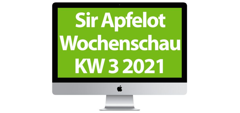 In der Sir Apfelot Wochenschau der Kalenderwoche 3 in 2021 mit dabei: Twitter-Verifizierung in 2021, Netzagentur nimmt Billo-Schrott vom Markt, Netflix Shuffle, M1 Macs mit Bildschirmschoner-Bug, Steam-Zuwachs und mehr.