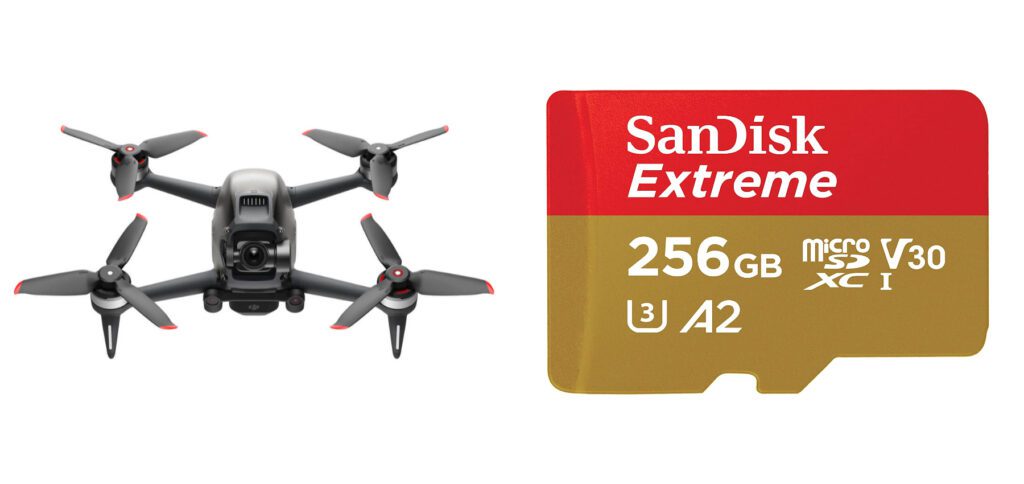 Welche SD-Karten in der DJI FPV nutzen? Am besten eine SanDisk microSDXC mit 64GB, 128GB oder 256GB Speicher. Details zur richtigen DJI FPV SD-Karte findet ihr in diesem Ratgeber.