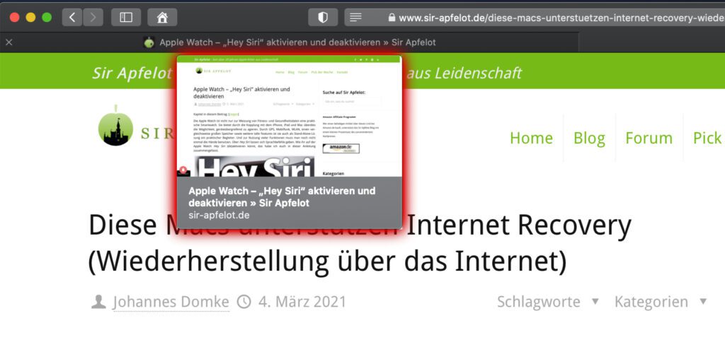 Nervt euch die Webseiten-Vorschau? 