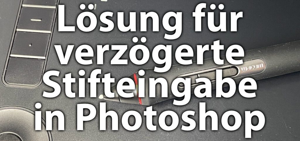 Ist die Stifteingabe in Photoshop verzögert, findet ihr hier die Lösung (unter Windows 10 getestet). So wird die mit Grafiktablet und Stylus gezogene Linie wieder ab dem ersten Aufsetzen des Stifts und ab dem ersten Pixel auf die Ebene gebracht.