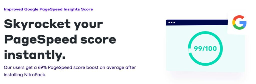 Das NitroPack Wordpress-Plugin sorgt für sehr gute Punktzahlen beim Google Pagespeed Test und optimiert die "Core Web Vitals", welche Google bald zum Ranking heranzieht.