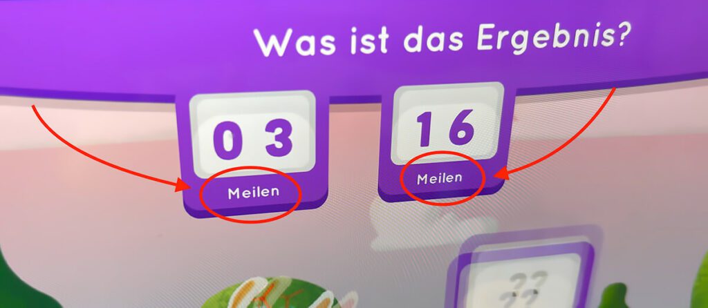 Eine von vielen Kleinigkeiten: In der App steht "Meilen", aber die Sprecherin sagt "Kilometer".