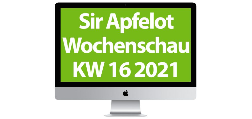 In der Sir Apfelot Wochenschau der Kalenderwoche 16 in 2021: Apple April-Event, Perseverance und Ingenuity, Corona-Warn-App 2.0, das neue iOS 14.5, Gerüchte zum MacBook Pro 2021, ein Nintendo Switch Drucker und mehr.