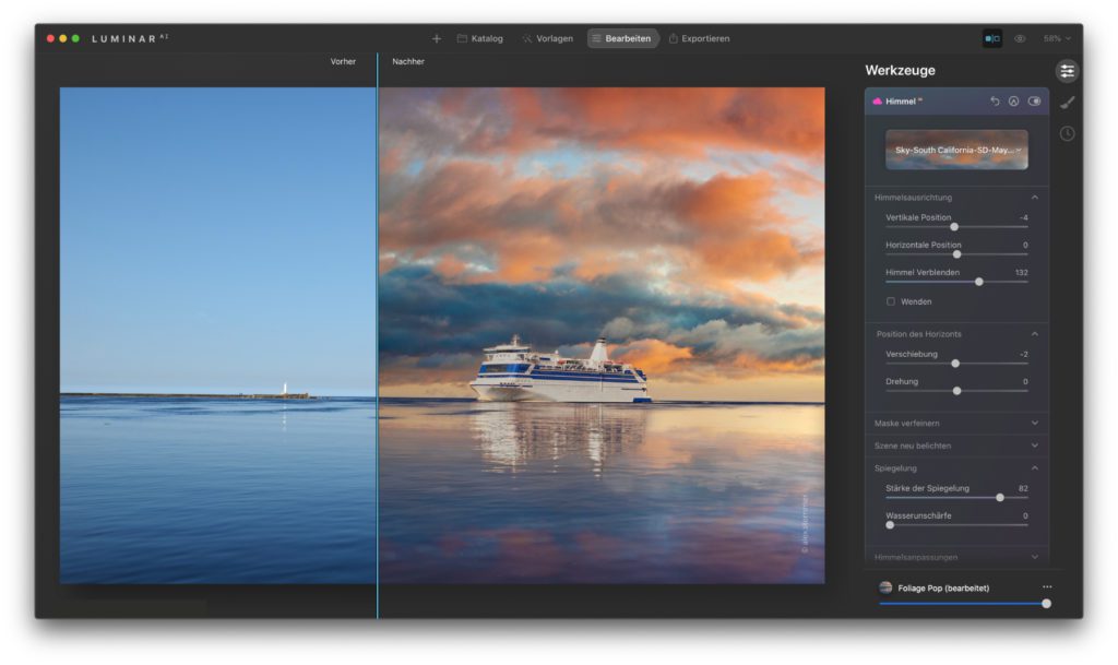 Vor allem für die Bearbeitung des Himmels in Landschaftsaufnahmen gibt es Verbesserungen und neue Features. Zudem werden jetzt Apple Mac Modelle mit M1-Chip sowie das HEIC-Format unter Windows unterstützt.