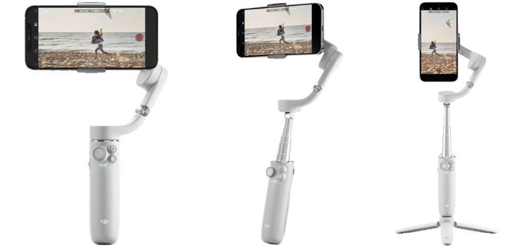 Das DJI OM 5 Smartphone-Gimbal ist leichter als der Vorgänger, bietet aber durch Selfiestick-Funktion und neue App-Features eine flexiblere Nutzung. Zudem ist dieser 3-Achsen-Stabilisator leichter. TikTok Stativ, YouTube Vlog Gimbal