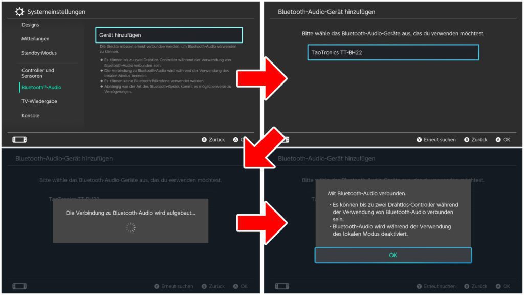 Nach dem Update gibt es einen neuen Menüpunkt für Bluetooth-Audio, über den Kopfhörer oder Lautsprecher gekoppelt werden können. Vergesst nicht, für den Verbindungsaufbau die Audio-Geräte in den Pairing-Modus zu versetzen.