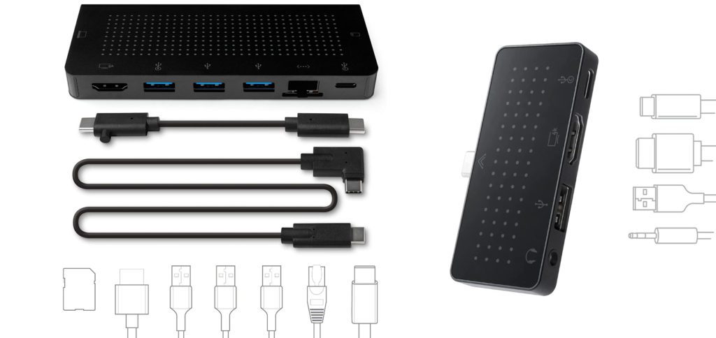 Von Twelve South bekommt ihr den StayGo USB-C-Hub mit acht Anschlüssen und den StayGo Mini mit vier Anschlüssen. Beide können an den Thunderbolt-3-Ports von Apple MacBook Air / Pro und Apple iPad Pro genutzt werden.