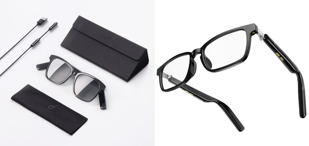 Die Soundcore Frames, die im Oktober 2021 vorgestellte Audiobrille von Anker, gibt es in verschiedenen Designs. Die integrierten Akkus bieten bis zu 5,5 Stunden Audio-Wiedergabe.