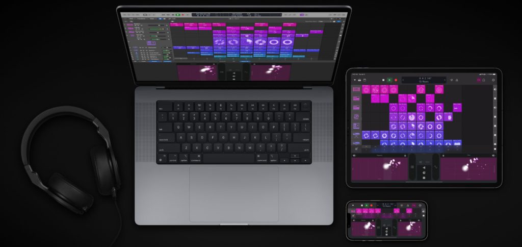 Mit Logic Remote könnt ihr Instrumente, Plug-ins, die Sound-Bibliothek und mehr über mobile Apple-Geräte ansteuern – ab iOS 14 und iPadOS 14 auf iPhone, iPod touch und iPad.