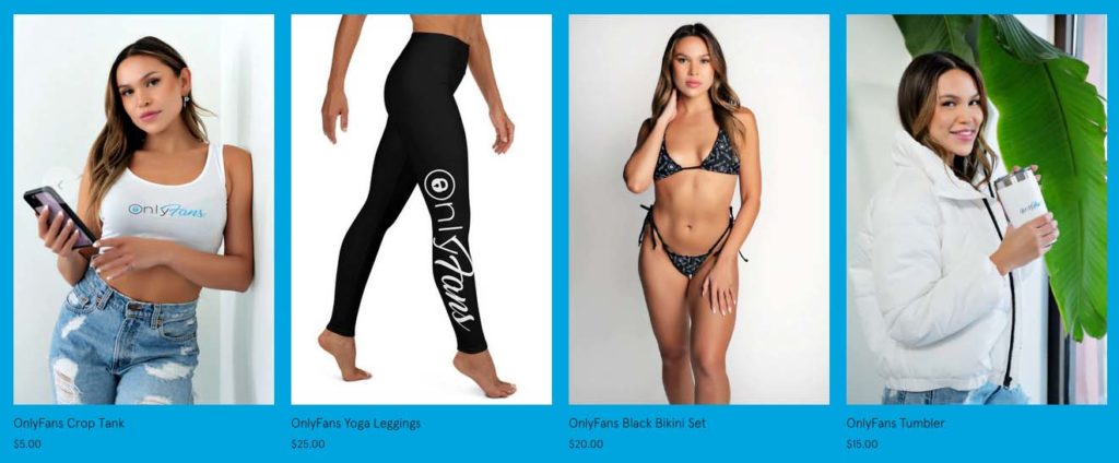 Das Merchandising von OnlyFans im eigenen Store zeigt schon, in welche Richtung es geht.