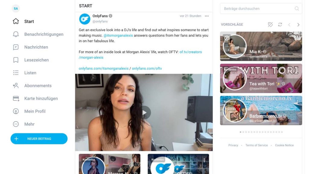 Es gibt viel Erotik auf OnlyFans, aber nicht alles sind Erotik-Angebote – manche Personen geben gegen Gebühr einfach nur einen Einblick in ihr Leben.