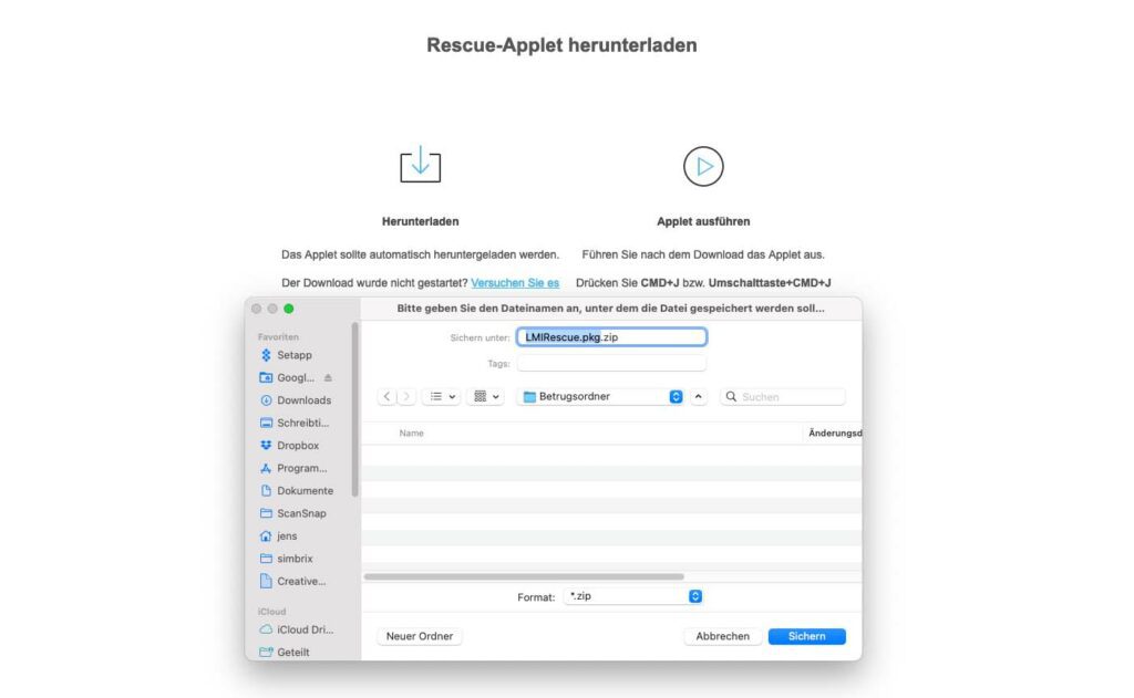 Aus Interesse habe ich die Appl mal auf meinen Mac geladen, aber nicht installiert. Ich glaube, die App selbst ist noch ein offizielles Remote-Access-Tool, aber ich bin sicher, nach der Übergabe der Fernwartung an den "Support" hätten sie angefangen, Unsinn zu treiben.