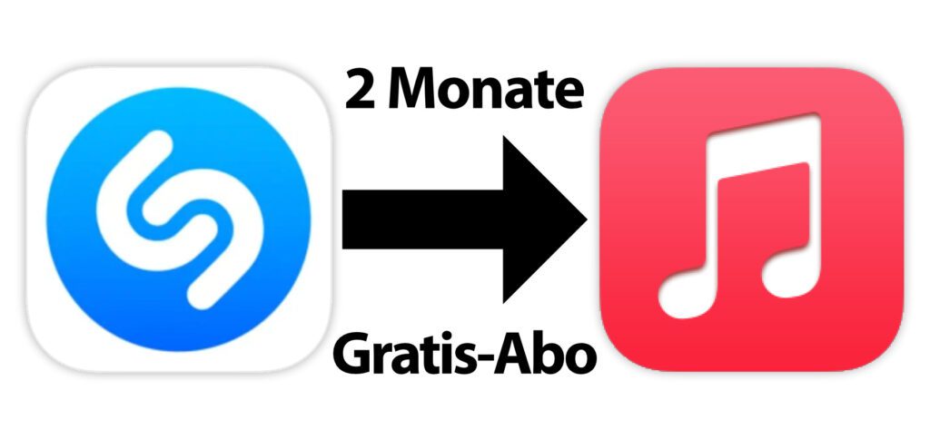 "Nur für begrenzte Zeit" könnt ihr euch über die Shazam App zwei Gratis-Monate von Apple Music holen. Damit habt ihr dann Zugriff auf alle Inhalte des Abonnements in der Musik App an iPhone, iPad, Mac und Co.