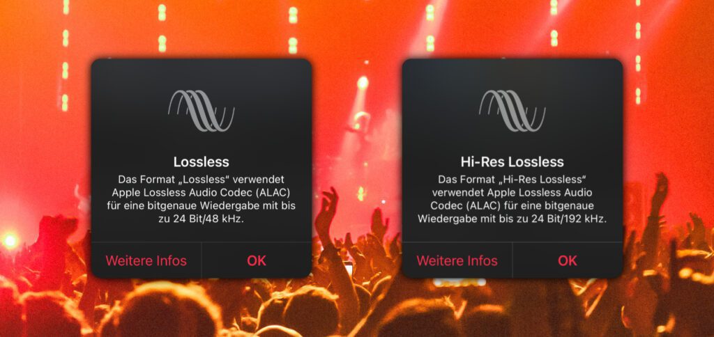 Für was stehen die Bezeichnungen Lossless und Hi-Res Lossless in der Apple Musik App? Wie kann man die beste Audioqualität im Apple Music Abo anhören? Details zum Thema findet ihr hier!