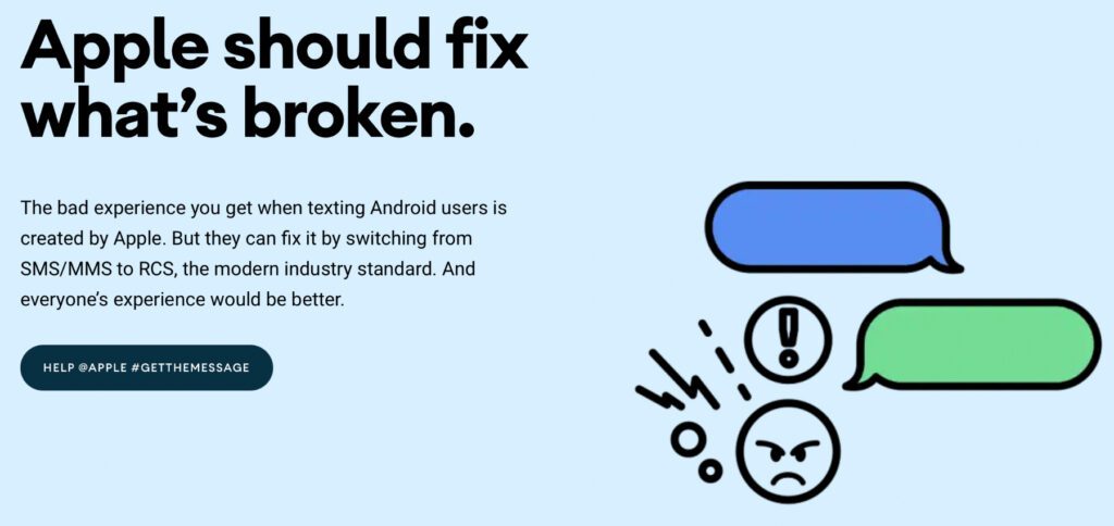 Get the Message: Google fordert für die Kommunikation zwischen iPhone und Android-Geräten von Apple die RCS-Implementierung statt SMS und MMS. Dies soll die Qualität von Medien, die Verschlüsselung und die allgemeine User Experience verbessern. 