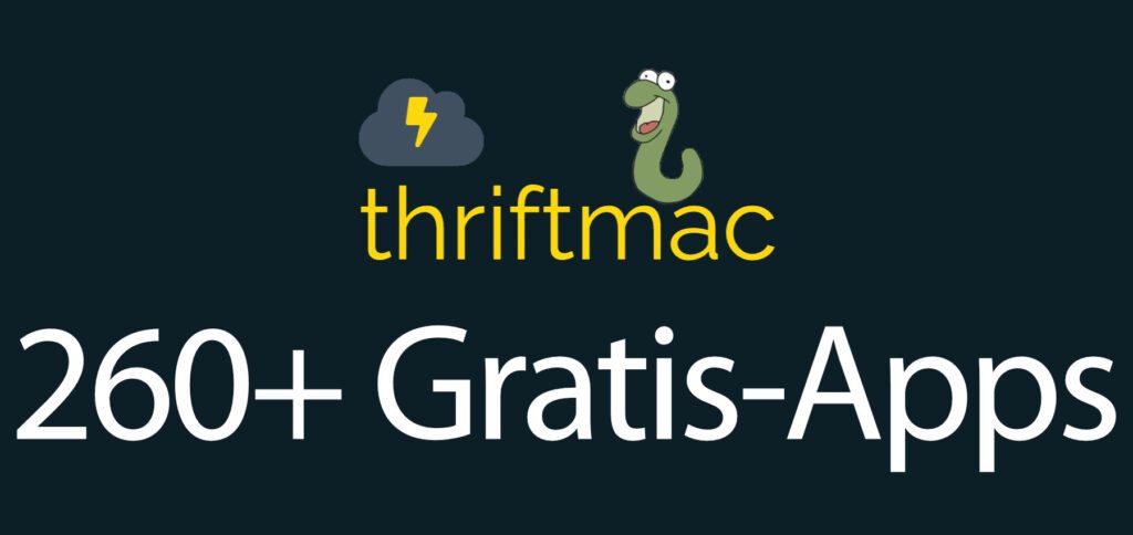 thriftmac ist ein Online-Katalog für kostenlose, werbefreie Mac-Apps ohne In-App-Käufe, Testzeiträume oder sonstige Beschränkungen. Auch die Seite selbst enthält keine Werbung – außer für die aktuell 261 Apps, für die auch jeweils ein Link zur sicheren Download-Seite gegeben werden. 