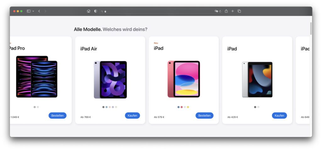 Wie kann man die Apple iPad Modelle auseinanderhalten? Welches iPad ist das richtige für mich? Ein paar Infos zu den aktuellen Versionen von iPad, iPad Air, iPad mini und iPad Pro von Apple bekommt ihr hier. Außerdem habe ich einen Tipp für den schnellen Vergleich.