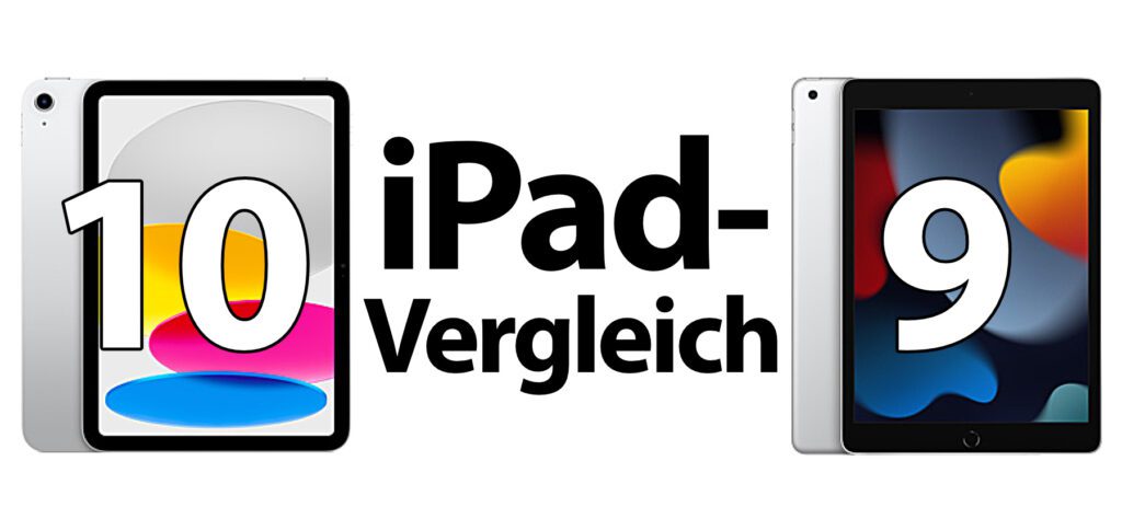 Die wichtigsten Daten im Vergleich: Apple iPad 10 (2022) und Apple iPad 9 (2021) auf einen Blick gegenübergestellt. Infos zu Größe, Gewicht, Display, Funk-Technologie, A-Chip, Kamera, Anschluss, Preis und mehr.