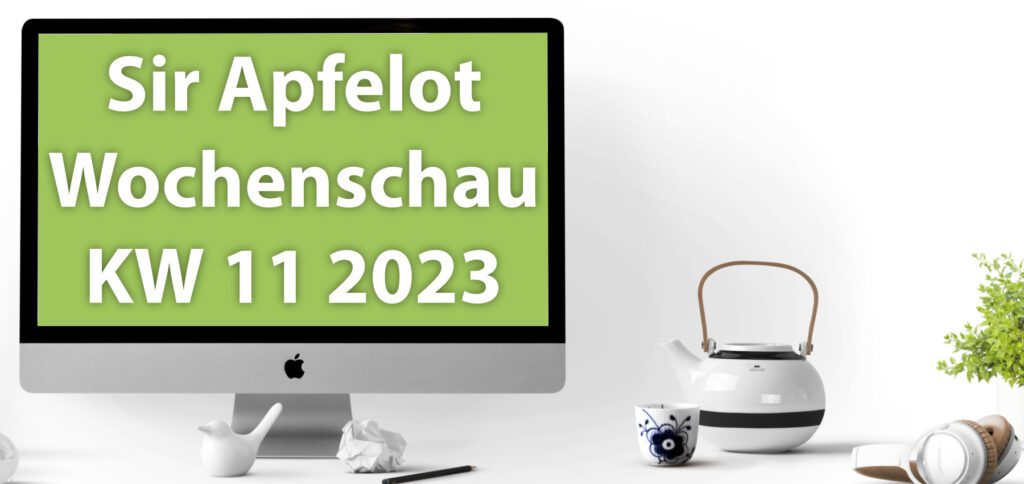 In der Sir Apfelot Wochenschau für die Kalenderwoche 11 des Jahres 2023 findet ihr unter anderem diese Meldungen: Pleite der Silicon Valley Bank, Folgen von Bild- und Videofiltern von Social-Media-Plattformen, HP-Drucker blockieren Drittanbieter-Tintenpatronen, das geeilte Vermächtnis von Tim Cook, und mehr!