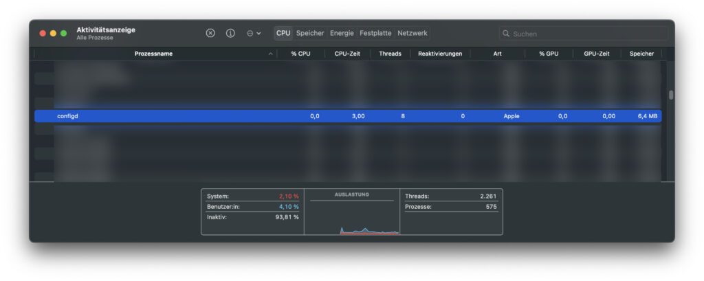 Der configd-Prozess am Apple Mac registriert und kommuniziert systemweite Einstellungen. Veränderungen an einzelnen Schnittstellen oder Geräten werden an die damit verknüpften Programme weitergegeben.