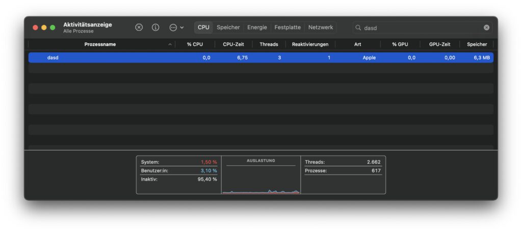 Unter macOS am Apple Mac gibt es den dasd-Prozess. Das ist ein Daemon, dessen voller Name "Duet Activity Scheduler" lautet. Doch welche Aufgaben erfüllt er? Hier bekommt ihr einen Einblick.