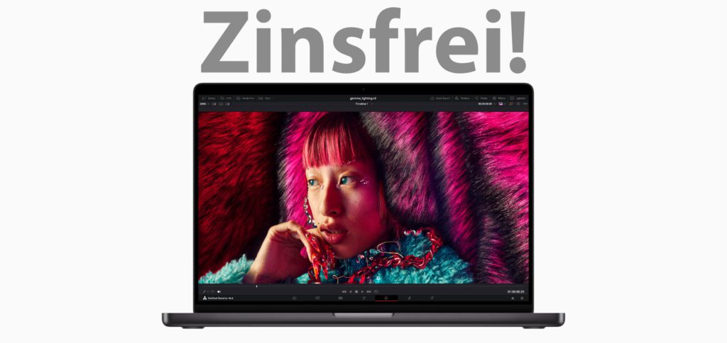 Bei Amazon könnt ihr das neue 14" MacBook Pro mit M3 (Pro) ganz ohne Zinsen finanzieren. Wie der Ratenkauf klappt, das verraten wir euch hier.