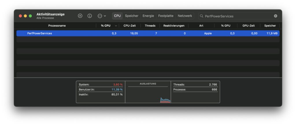 Was ist der PerfPowerServices Prozess unter macOS am Apple Mac? Welche Aufgaben hat er und wie sieht das Troubleshooting bei hoher CPU-Last aus? Antworten auf diese und weitere Fragen bekommt ihr hier.