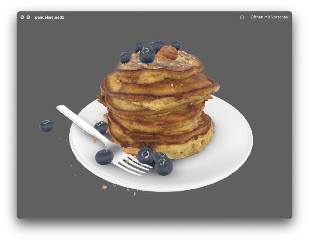 Eine 3D-Datei für die Augmented Reality (AR) im Format .usdz – in Quick Look kann man sie in alle Richtungen drehen sowie von allen Seiten betrachten.