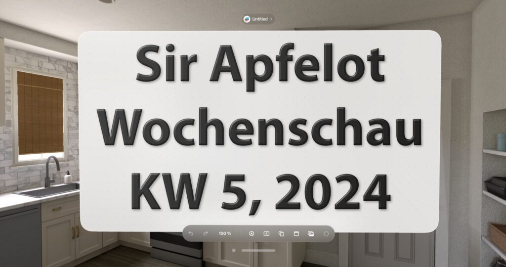 In der Sir Apfelot Wochenschau für die Kalenderwoche 5 des Jahres 2024 gibt's u. a. diese Meldungen: Bundesnetzagentur-Sanktionen in 2023, Kritik am Digital Services Act der EU, Werbe-Freikauf bei Prime Video rechtswidrig, Neues zu homeOS, Vision Pro Erfahrungsberichte, und mehr!