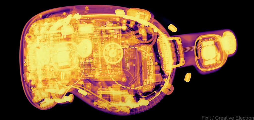 In diesem Beitrag findet ihr Details zur Apple Vision Pro: Hohe Pixeldichte, aber technisch kein 4K, Angaben zum ppd-Wert, Blick ins Akkupack und mehr!