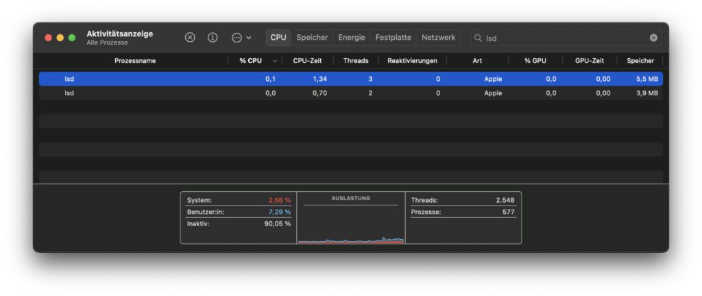 Der lsd-Prozess ist ein wichtiger Daemon in macOS am Apple Mac. Welche Aufgaben er hat, das habe ich euch im Folgenden zusammengefasst.