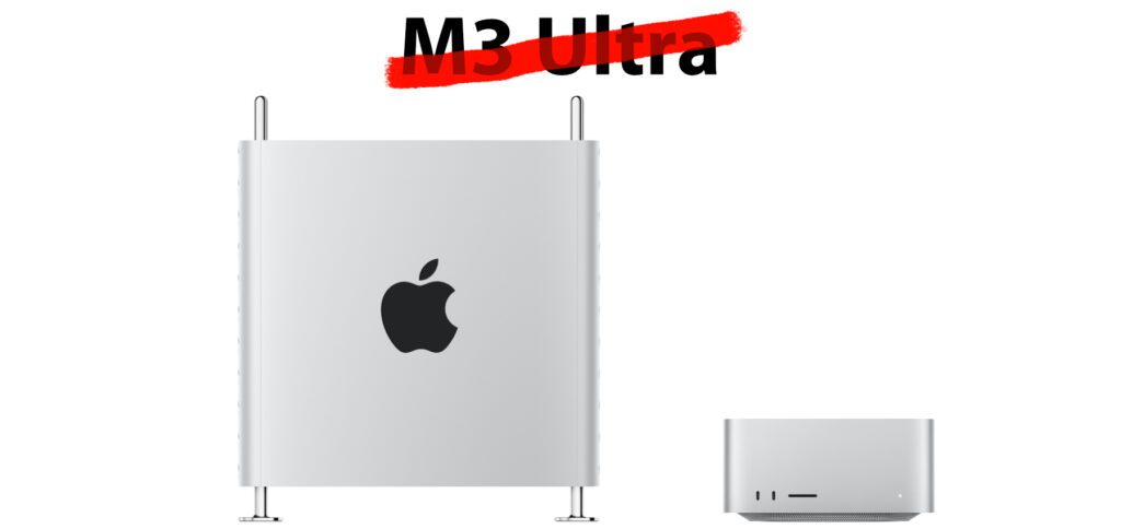 Scheinbar überspringt Apple den M3 Ultra und wartet mit dem Upgrade des Mac Studio und des Mac Pro bis zum M4 Ultra in 2025. Aufgrund hoher KI-Erwartungen ist das sicher sinnvoll.