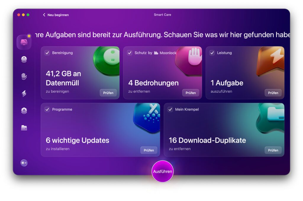 Das neue, im Oktober 2024 vorgestellte CleanMyMac bietet zahlreiche nützliche Tools für die Mac-Verwaltung an. In App-Modulen, aber auch über die Menüleiste von macOS.