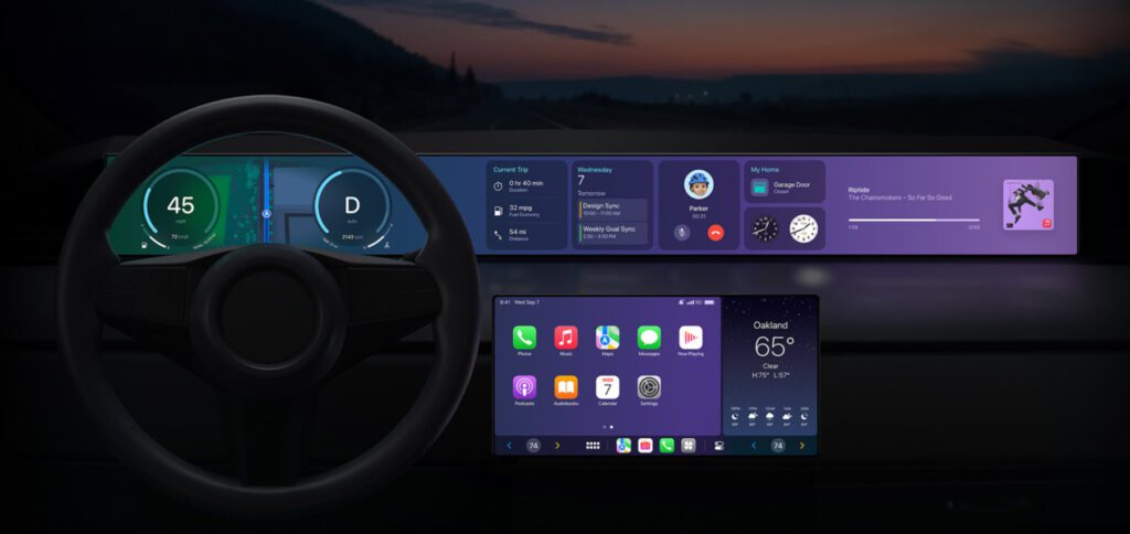 Apple hatte das CarPlay der nächsten Generation bereits 2022 angekündigt. Auch in 2025 gibt es noch keine Hinweise auf einen tatsächlichen Launch. Steckt der zwischenzeitliche KI-Hype dahinter? Bild: Apple.com