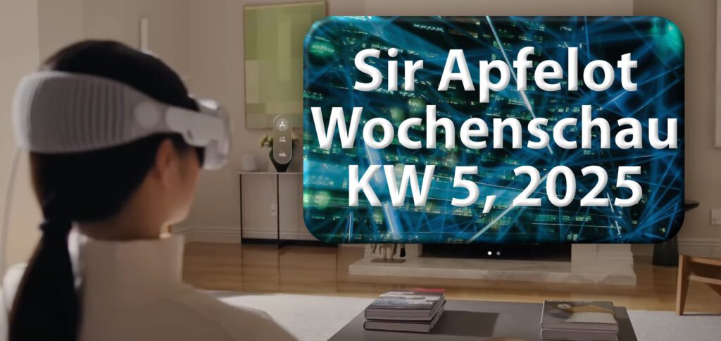 In der Sir Apfelot Wochenschau für die Kalenderwoche 5 des Jahres 2025 mit dabei: Phishing-Mails versprechen Steuerrückzahlung, deutsche Apps verkaufen Standort-Daten, DeepSeek in Italien gesperrt, AirPods mit Infrarot, und mehr!