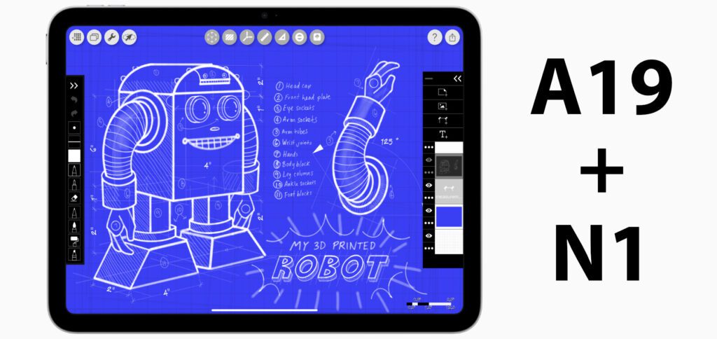 Das Apple iPad soll in 2026 mit A19- und N1-Chip ausgestattet werden. Auch das zeitnah erwartete M4 iPad Air soll den N1 für WLAN, Bluetooth und Thread bekommen.