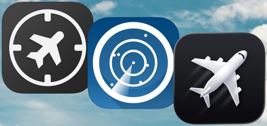 Drei iPhone-Apps für Planespotting, Flugverfolgung und Reise-Planung: Zephy, Flightradar24 und Flightly.